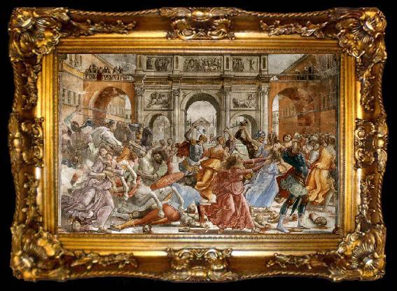 framed  GHIRLANDAIO, Domenico Slaughter of the Innocents, ta009-2